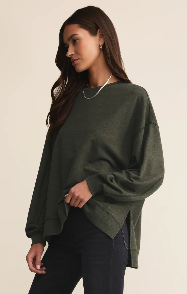 MODERN WEEKENDER SWEATSHIRT-ARTICHOKE