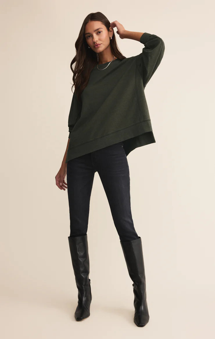 MODERN WEEKENDER SWEATSHIRT-ARTICHOKE