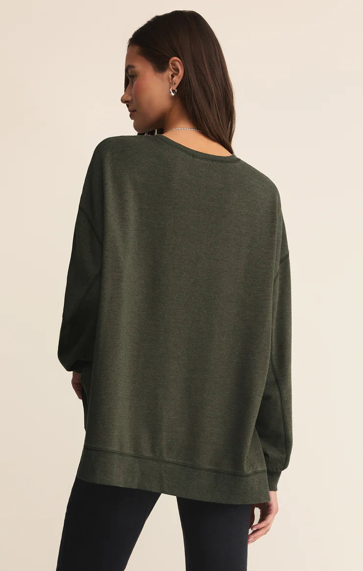 MODERN WEEKENDER SWEATSHIRT-ARTICHOKE