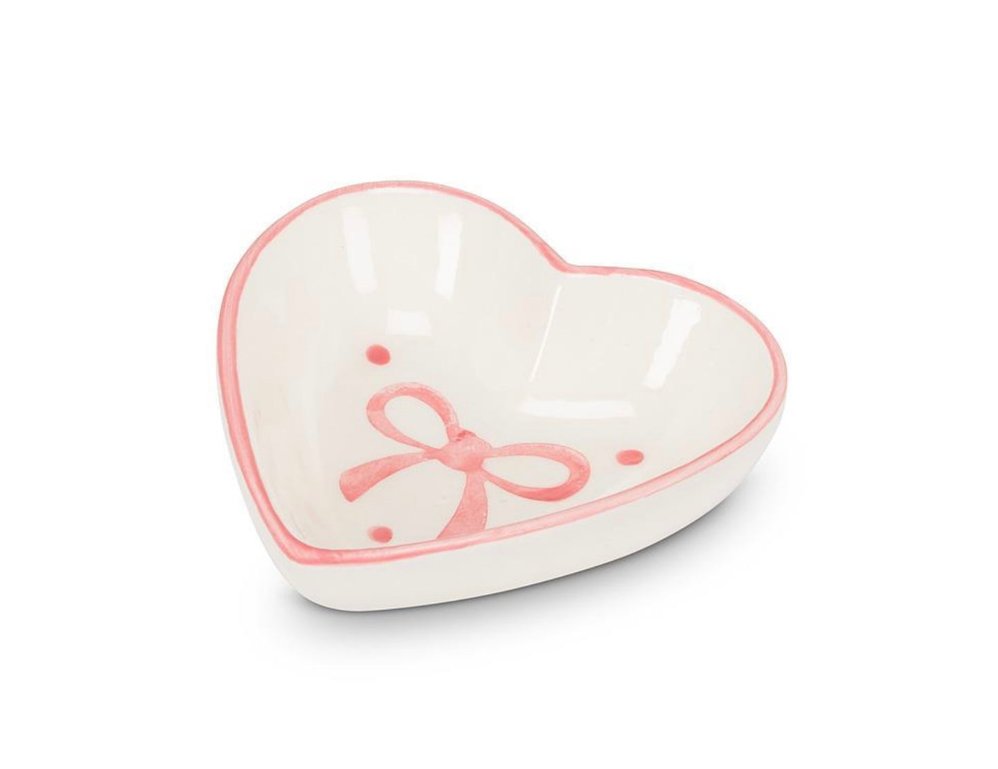 Small Heart Dish with Bows