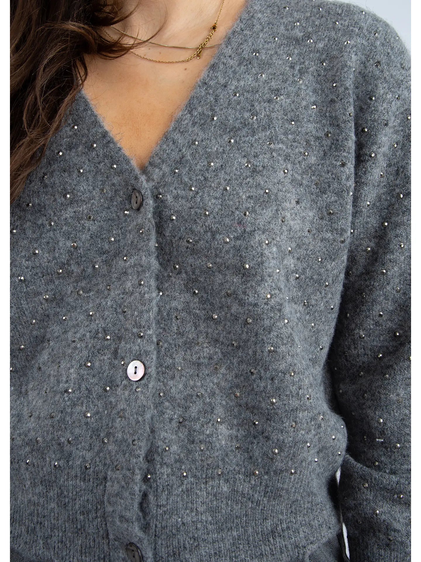 Tesni Cardigan-Grey