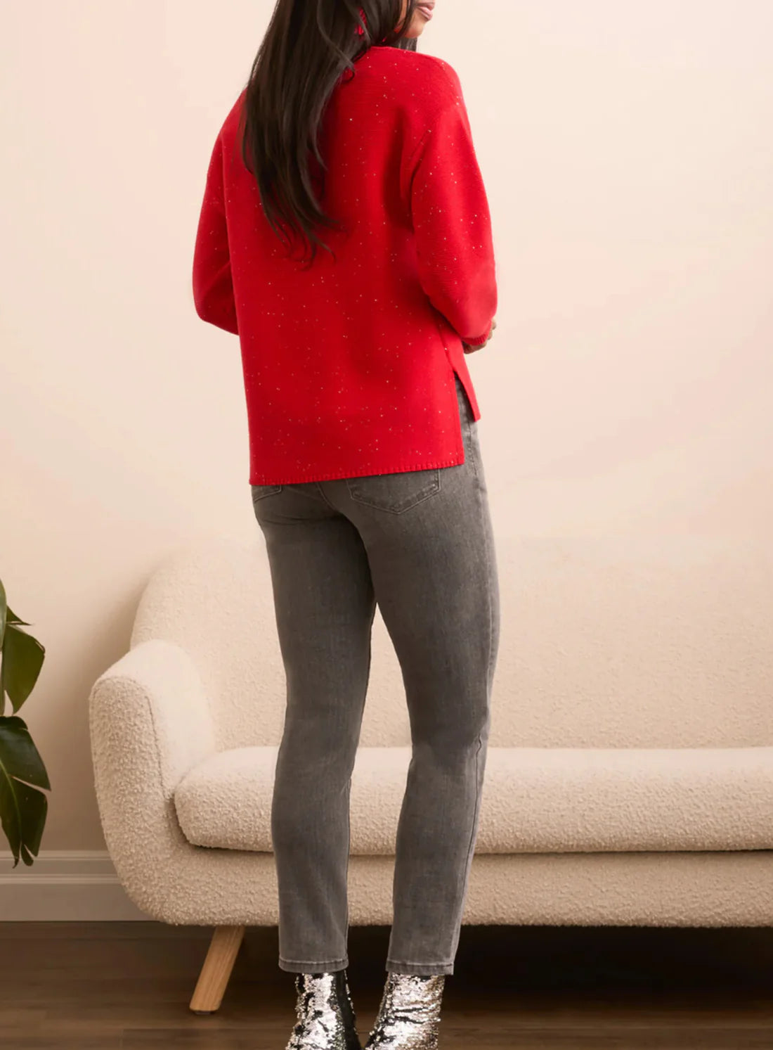 WOMENS SEQUENCE TURTLENECK-RED