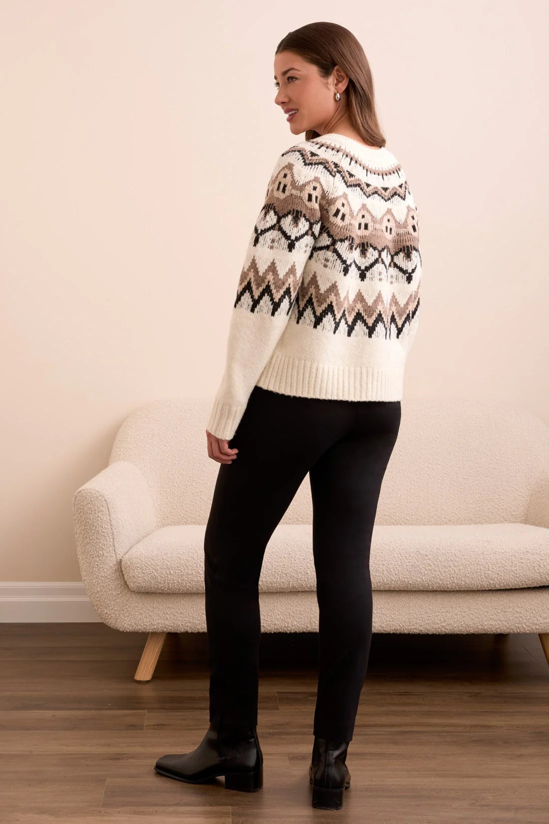 Fair Isle Cardi-Moonstone
