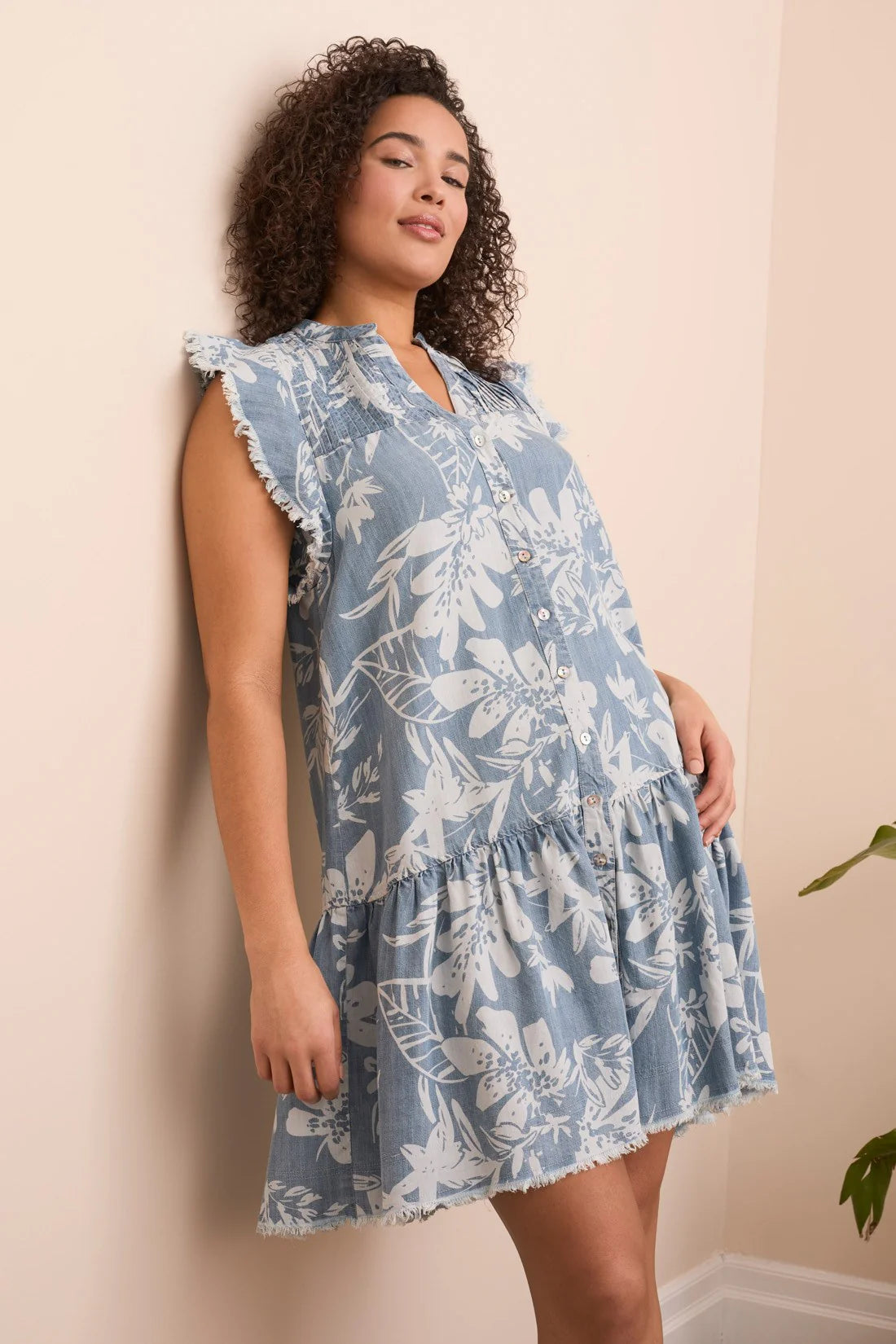 Textured Tencel Denim Dress