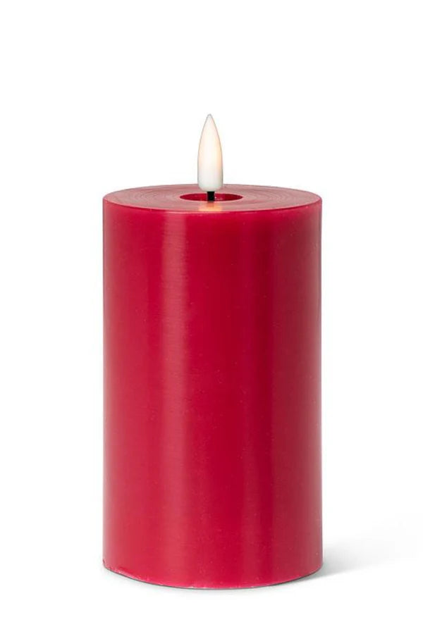 Luxlite Battery Operated candle-5”-Red