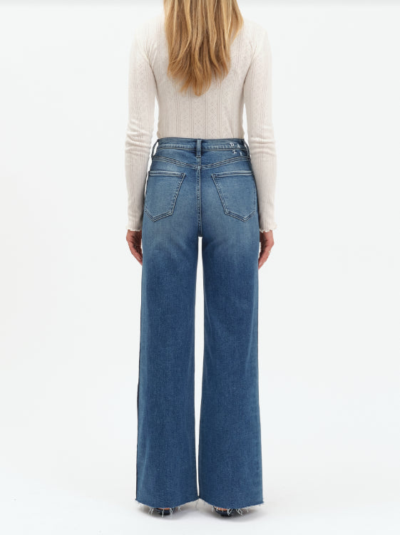 Far Out High Rise Tuxedo Jeans