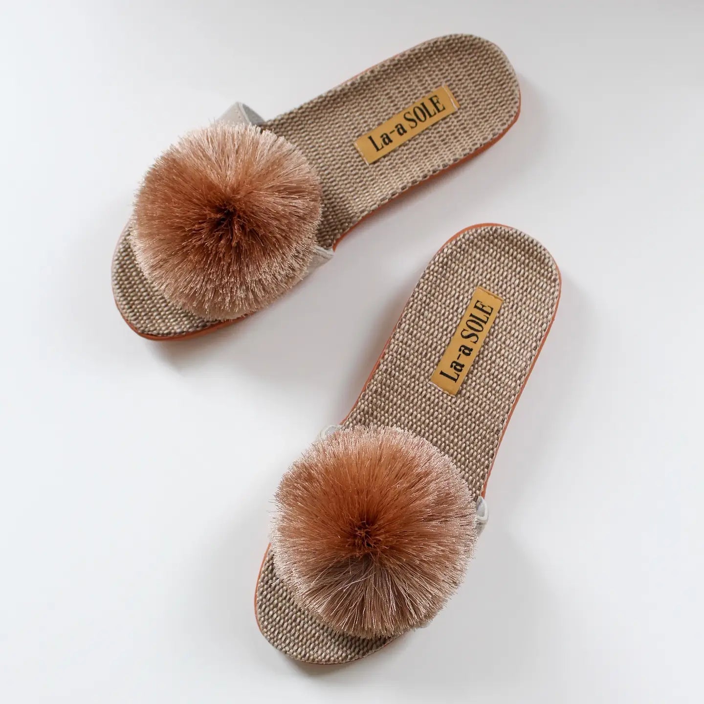Pom Pom Slides-Champagne