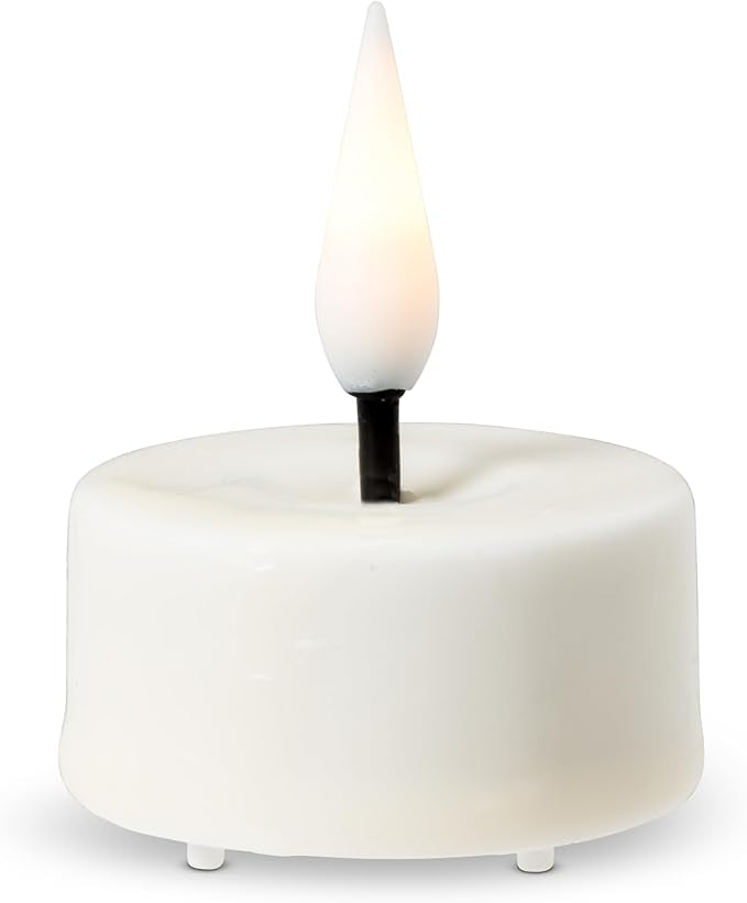 Luxlite LED Flameless Wax Tealight Candle Set of 6-Sand