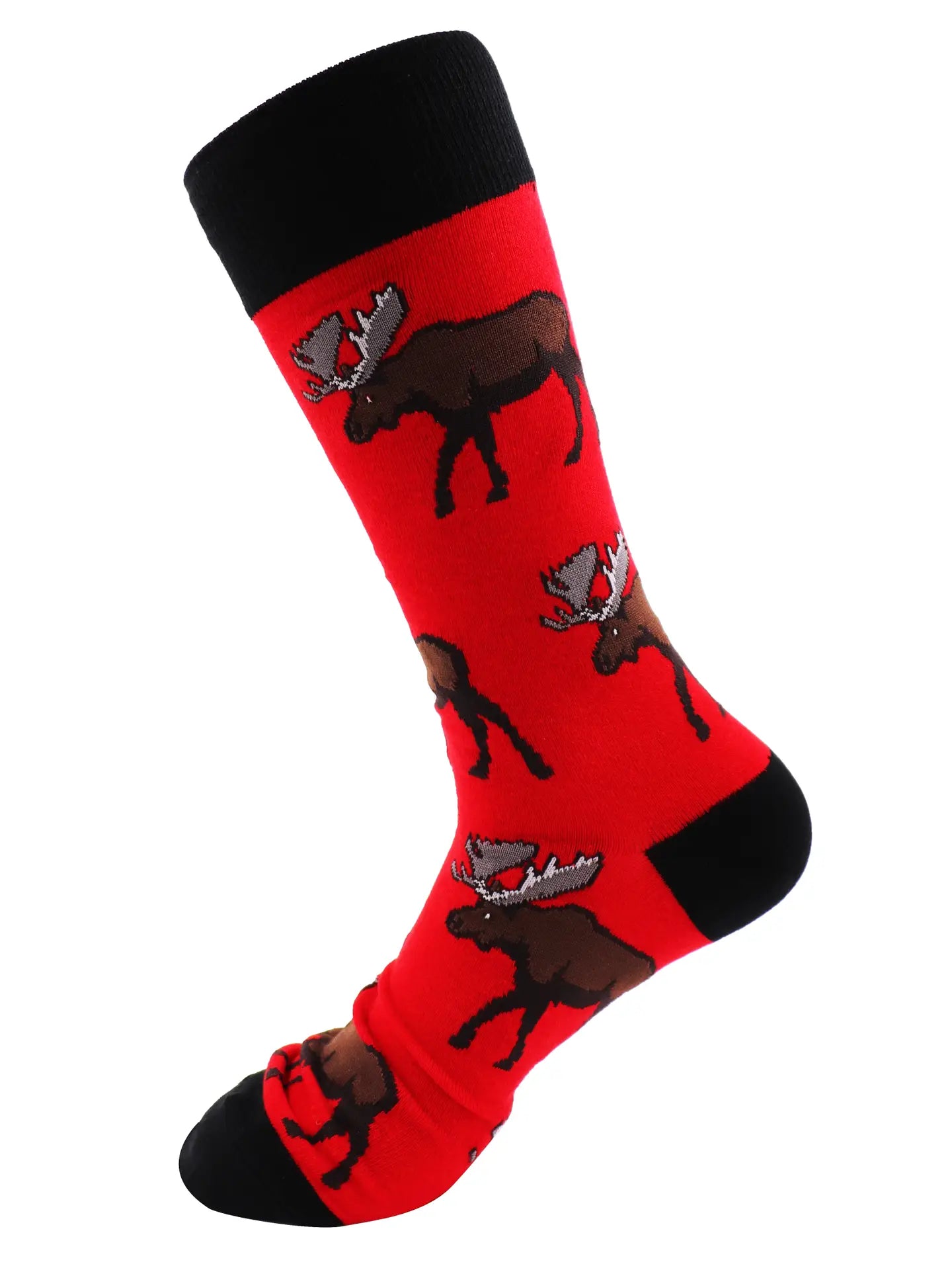 Unisex Novelty Socks-Moose