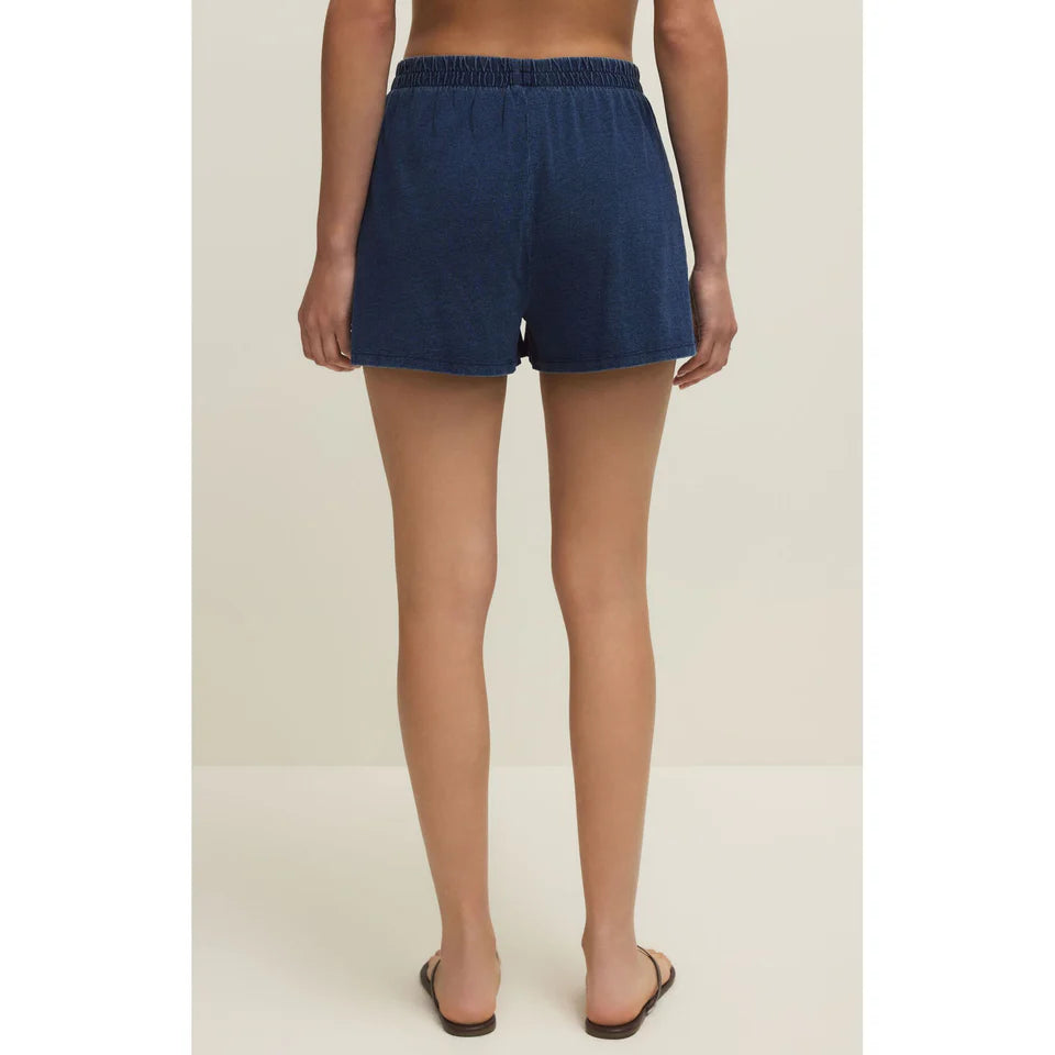 SCOUT JERSEY DENIM SHORT-INDIGO