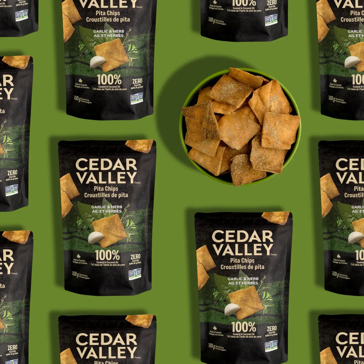 Garlic and Herb Pita Chips