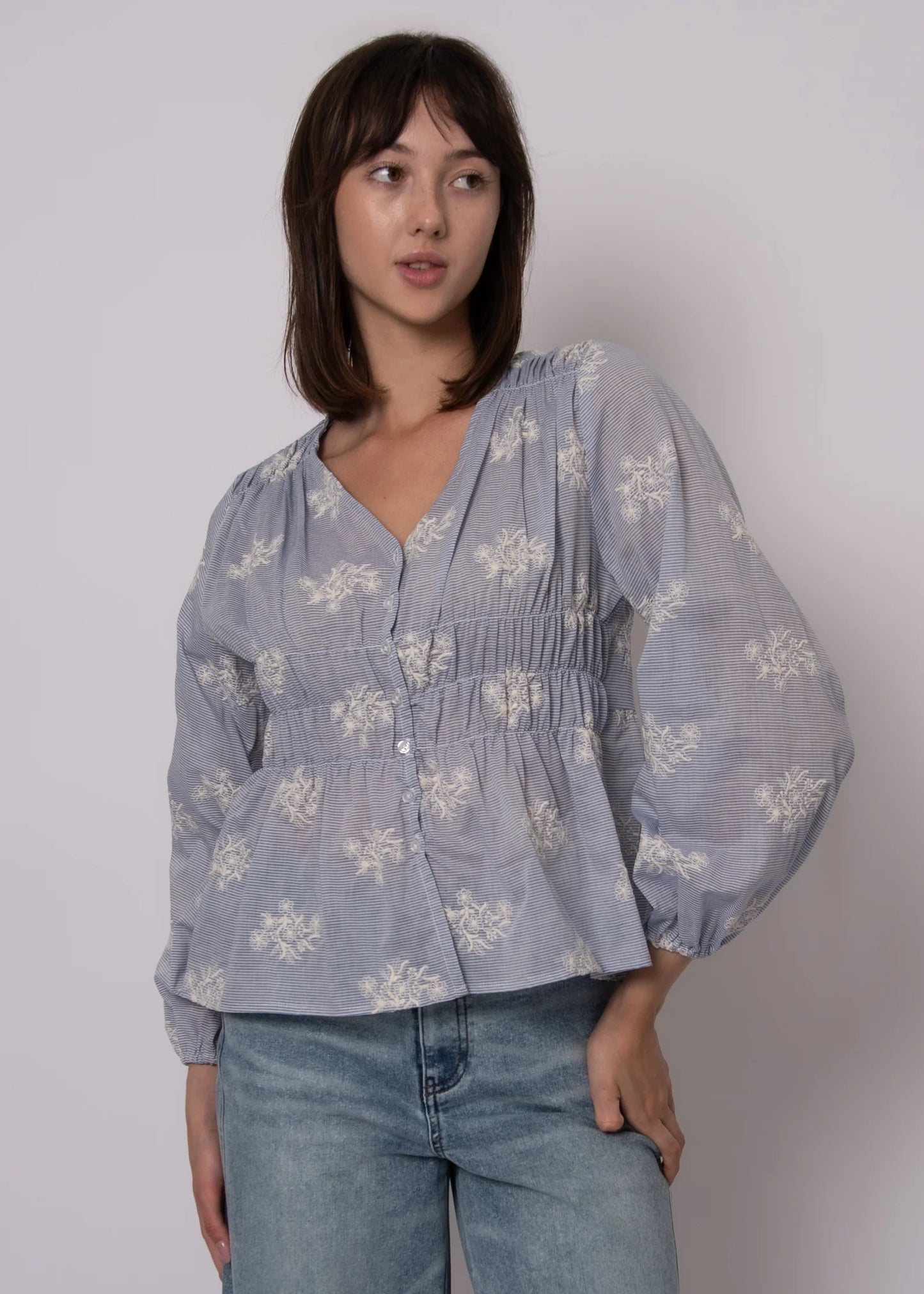 Ana Button Up Blouse