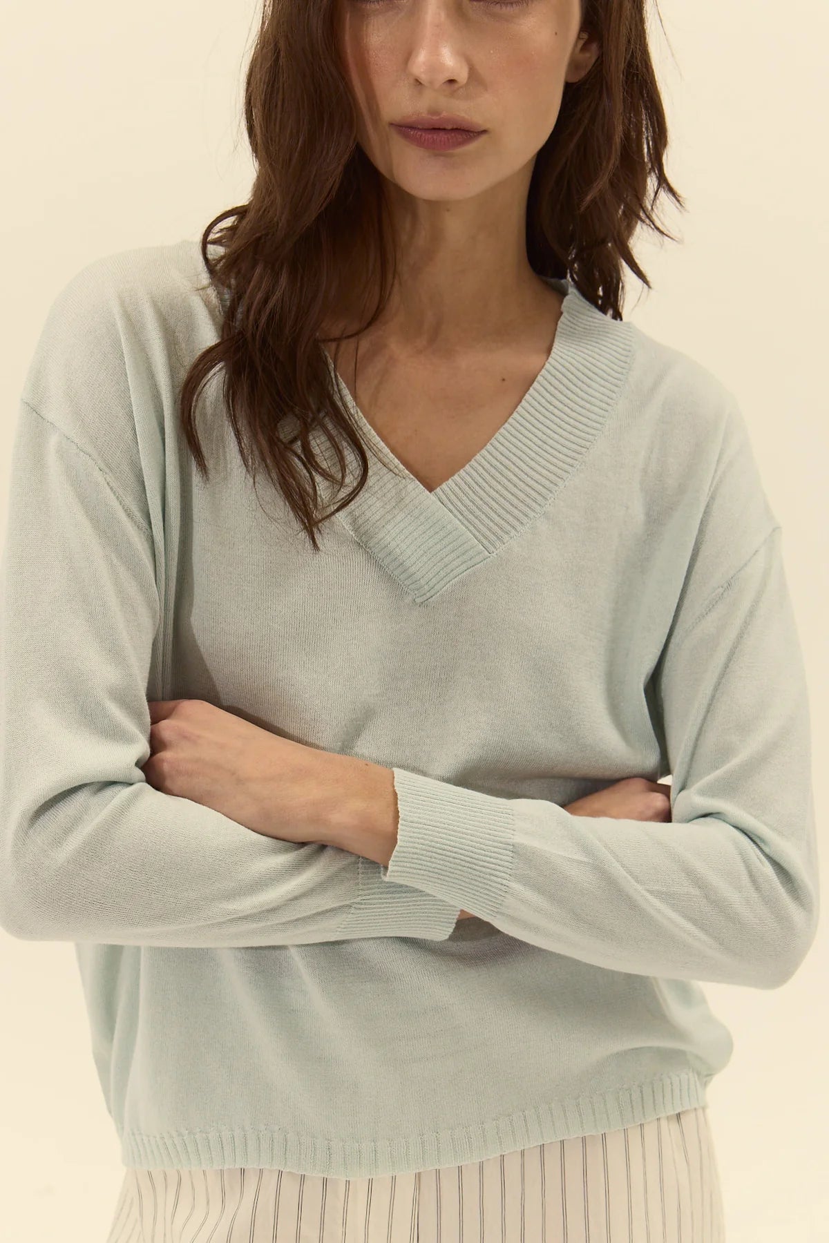 CEFALONIA SWEATER-LIGHT GREEN