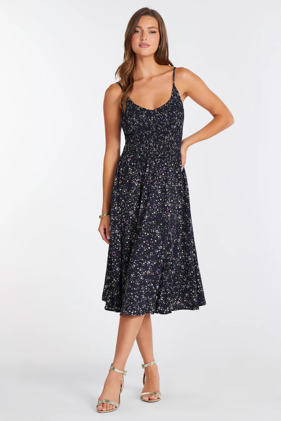 Jacqueline Smocked Bodice Dress