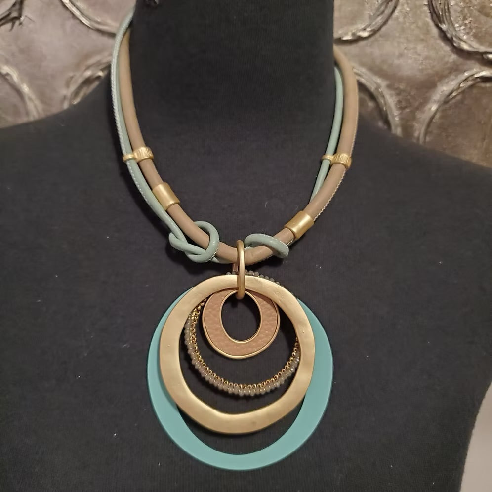 Blue & Gold Necklace