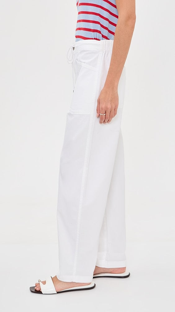 VILLA DRAWSTRING BARREL-WHITE