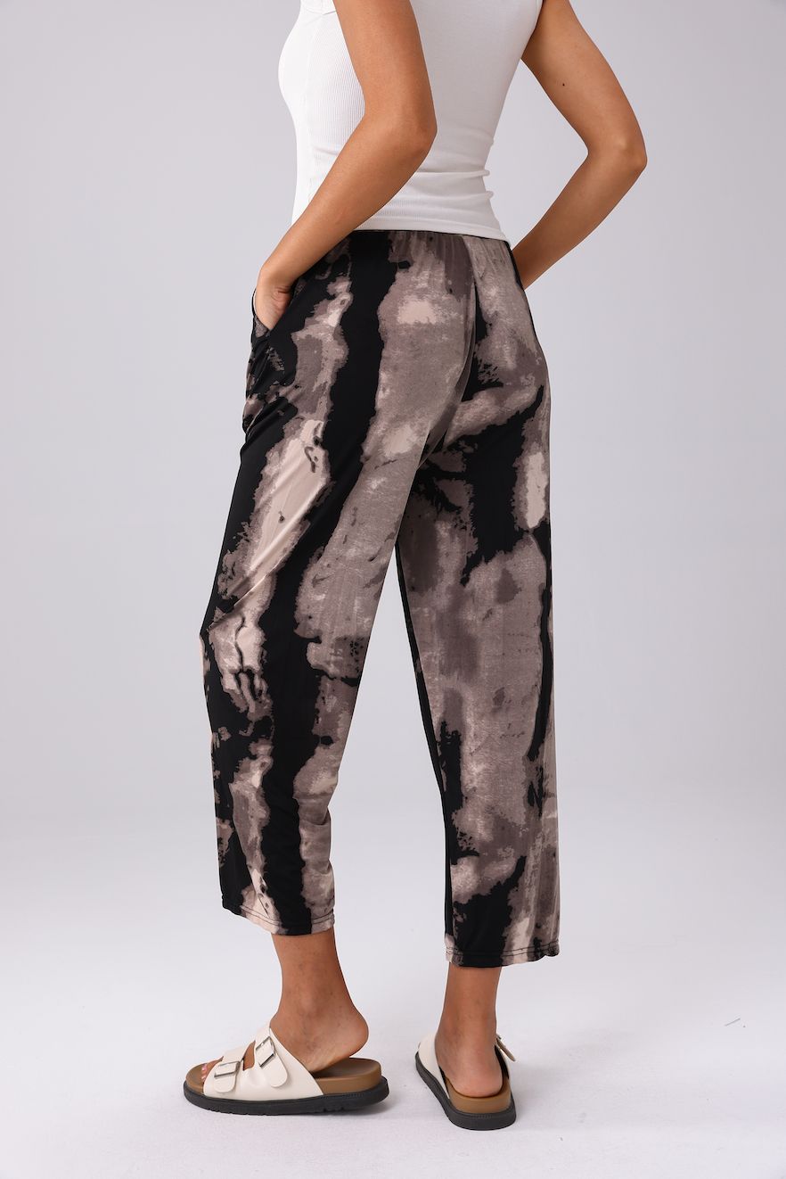 Summer Stretchy Pant-Black/Taupe One Size (FINAL SALE)