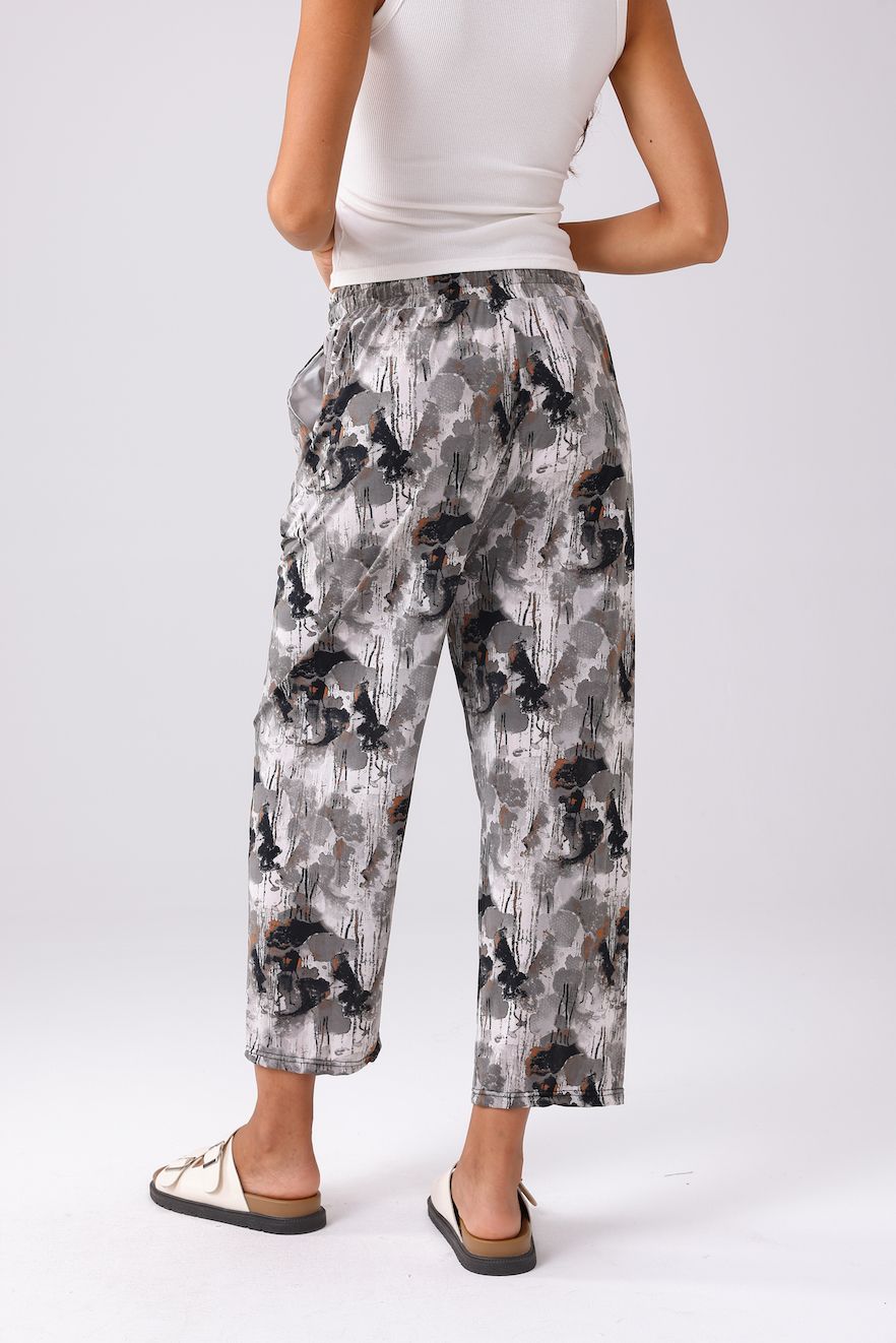Summer Stretchy Pant-Blk/Gry One Size (FINAL SALE)