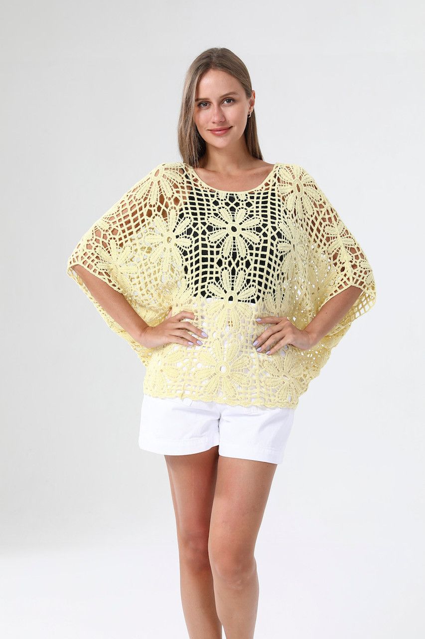 Crochet Top-Yellow(Final Sale)