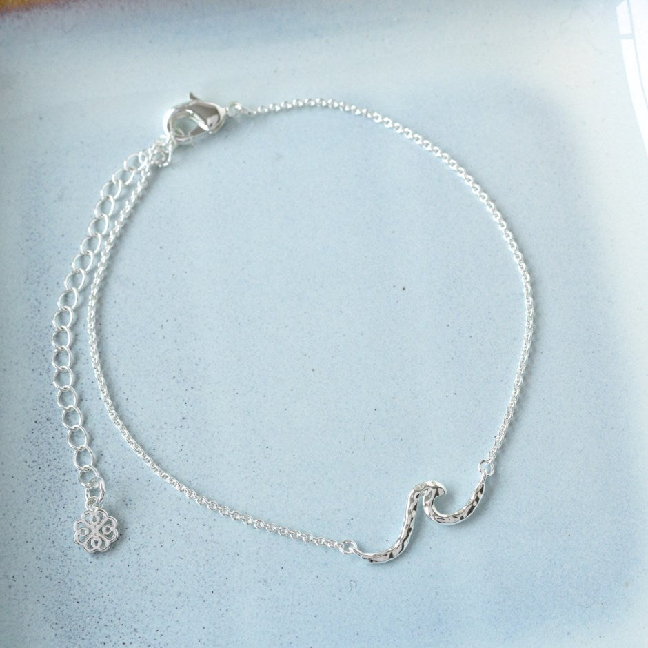 Anklet Tiny Wave Style-silver