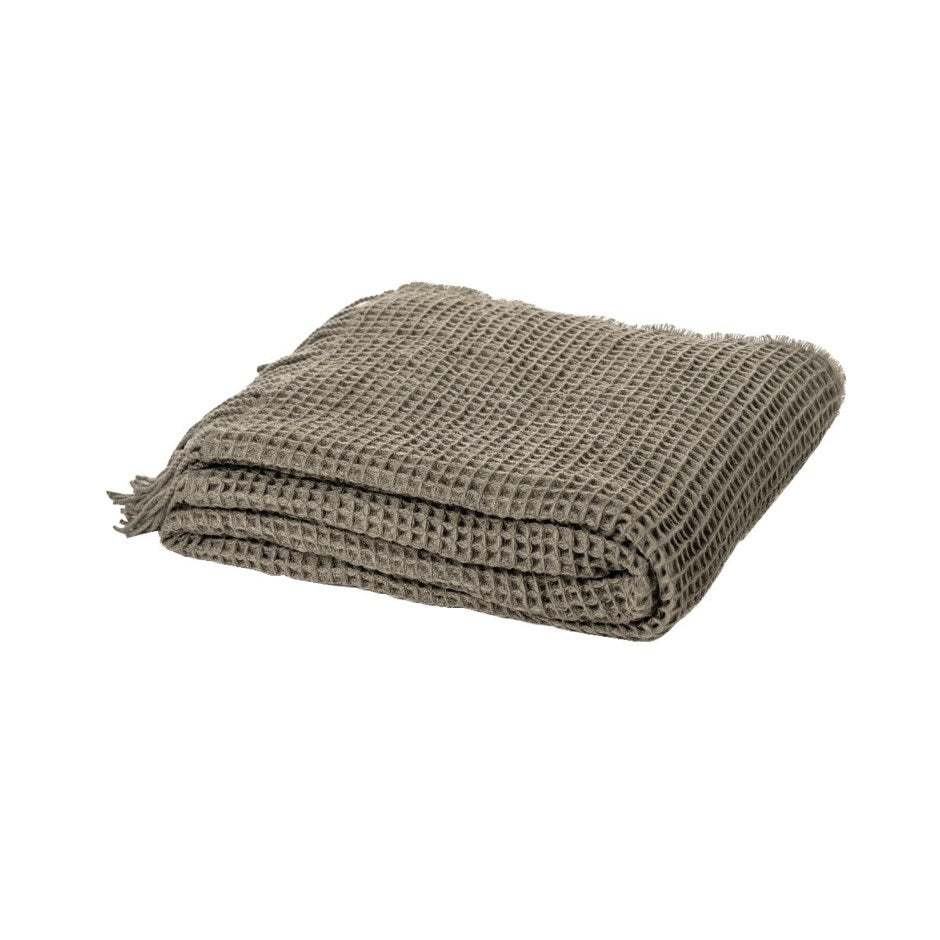 Coco Waffle Throw-Green