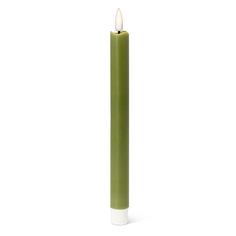 Luxlite Flameless Candles LED Taper Candle-Green