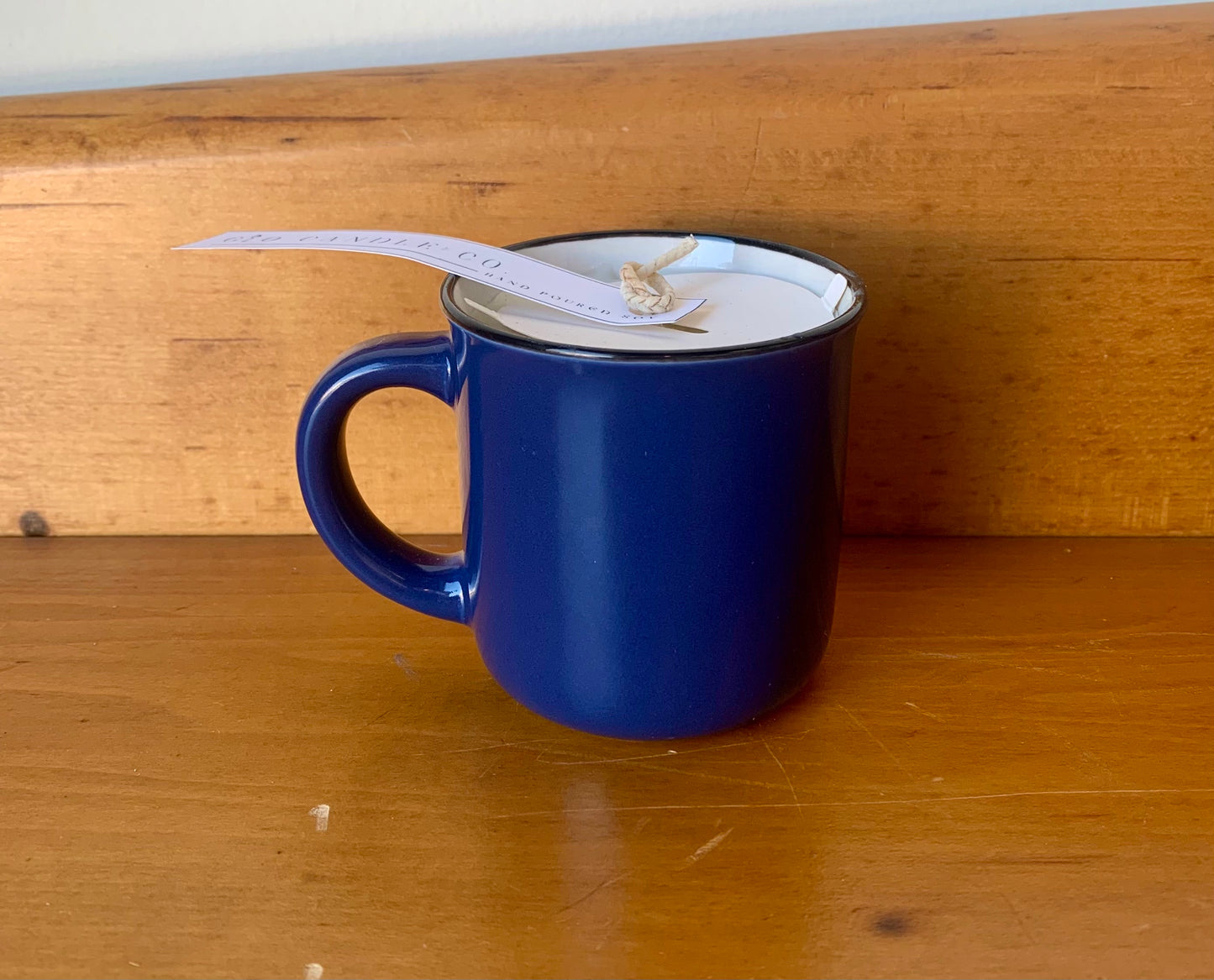 Glo Mini Mug Candles Navy