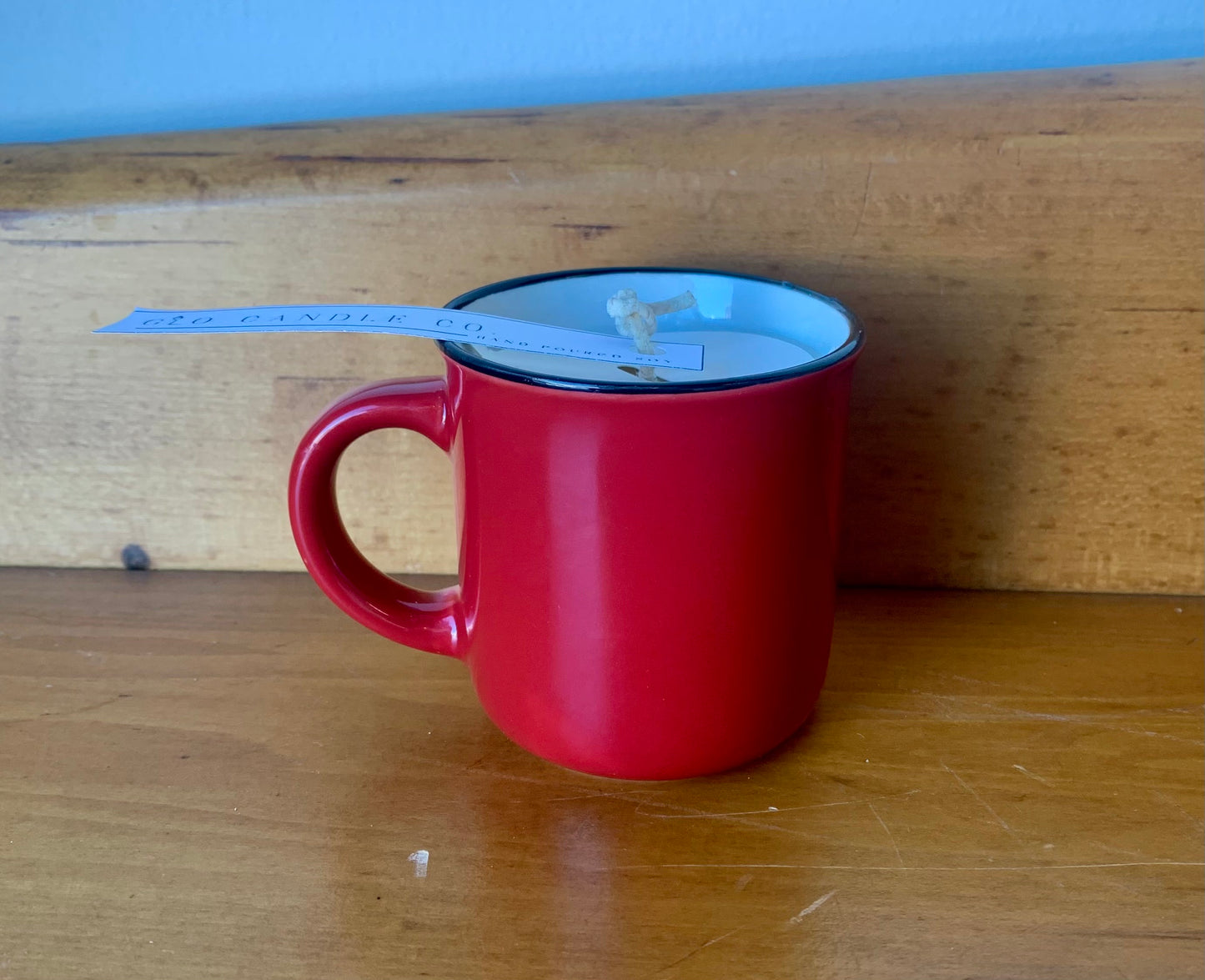 Glo Mini Mug Candles Red
