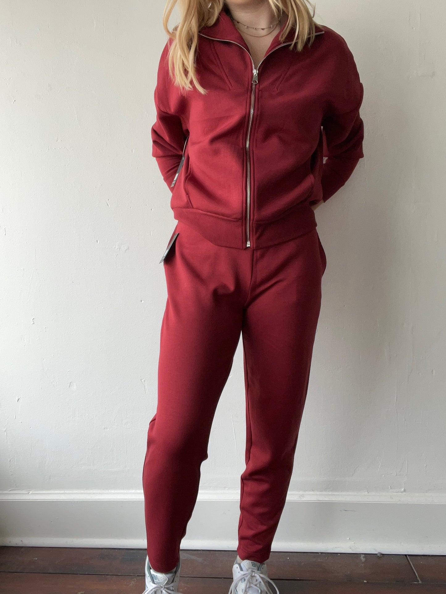 Julina Scuba Tapered Pant-Chili( final sale)