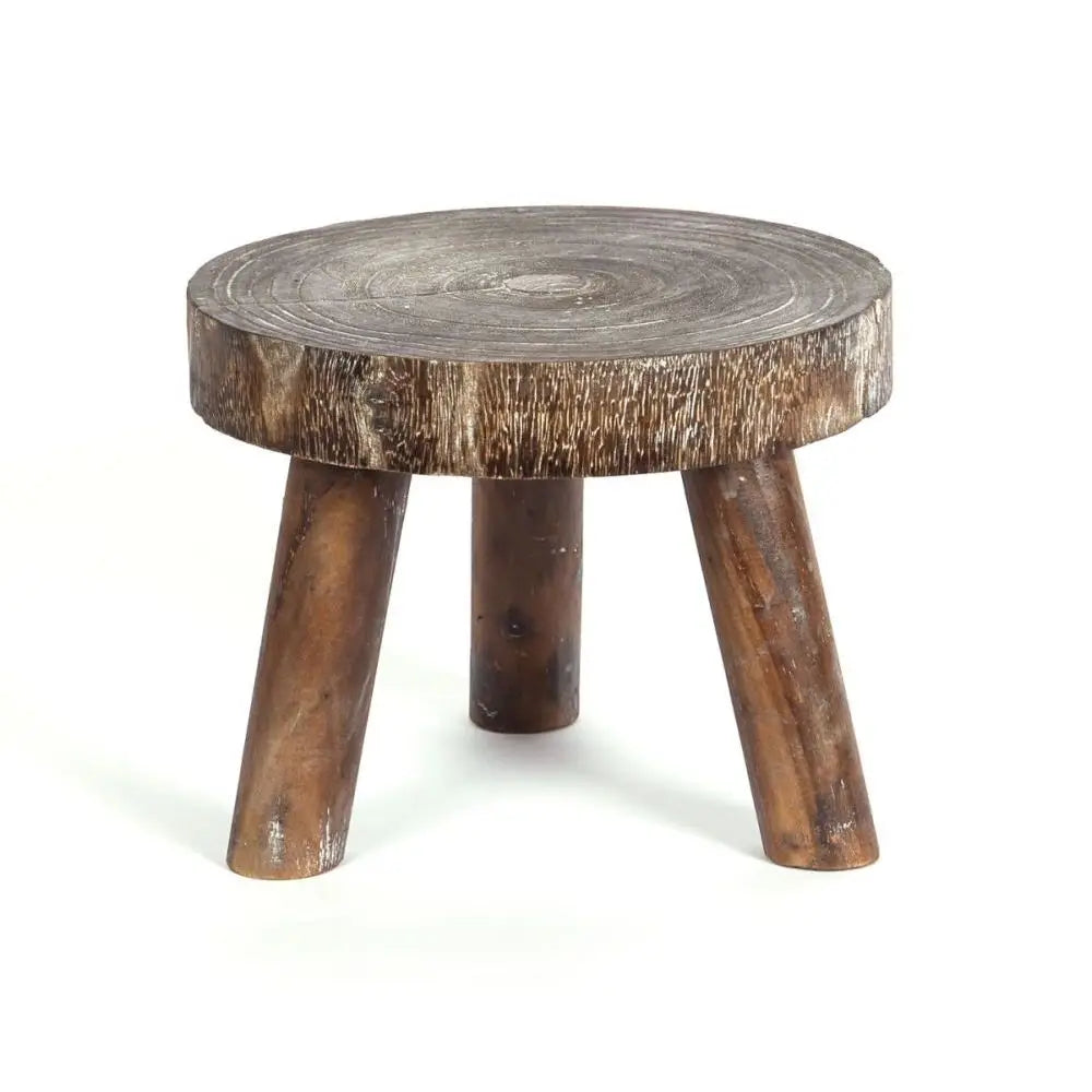 Round Wood Stool Riser