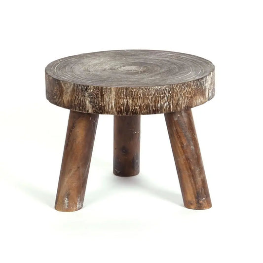 Round Wood Stool Riser