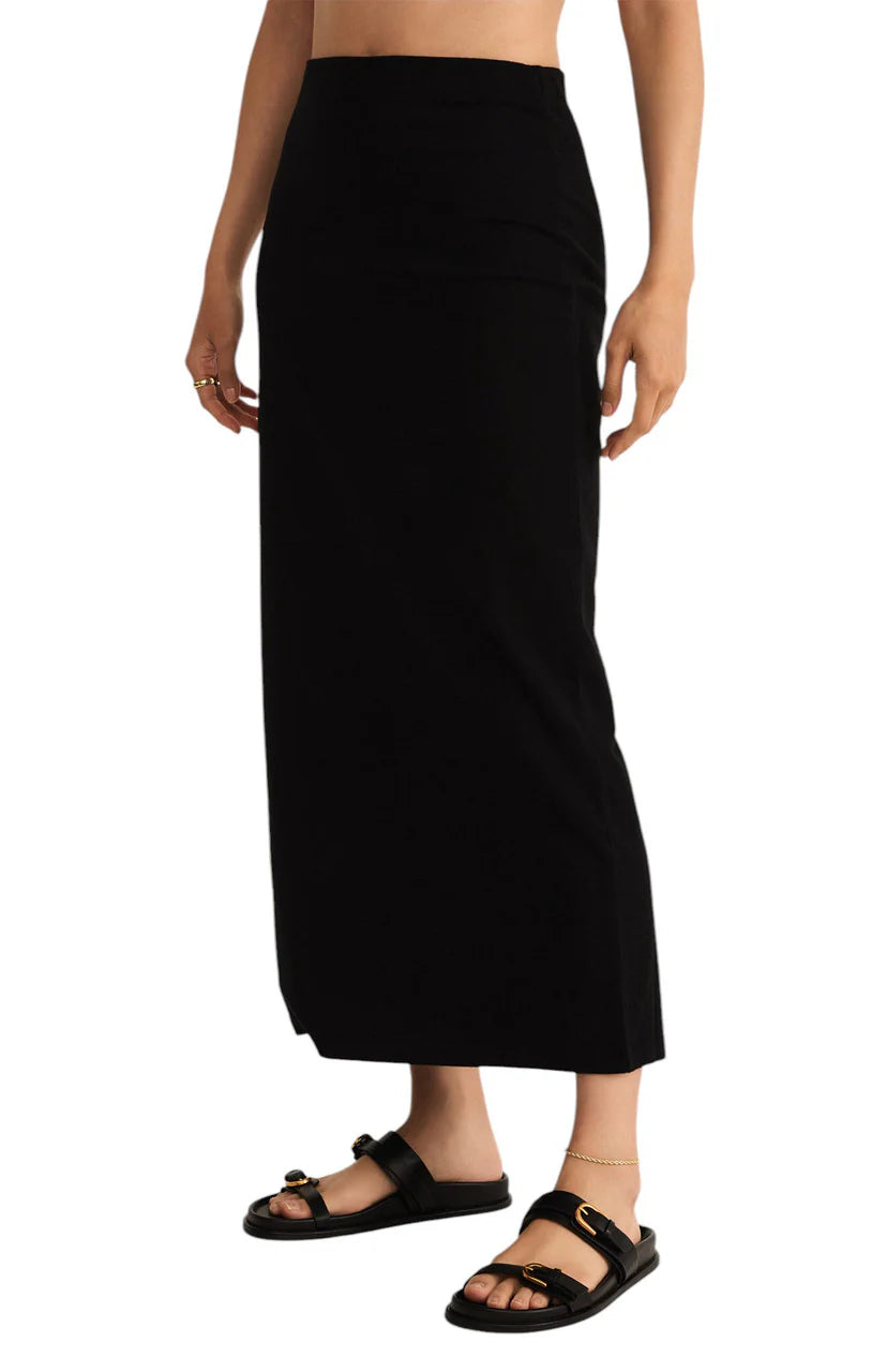 Z Supply Gail Midi Skirt-Black