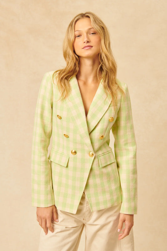 OLIVER BLAZER- KEYLIME( final sale)