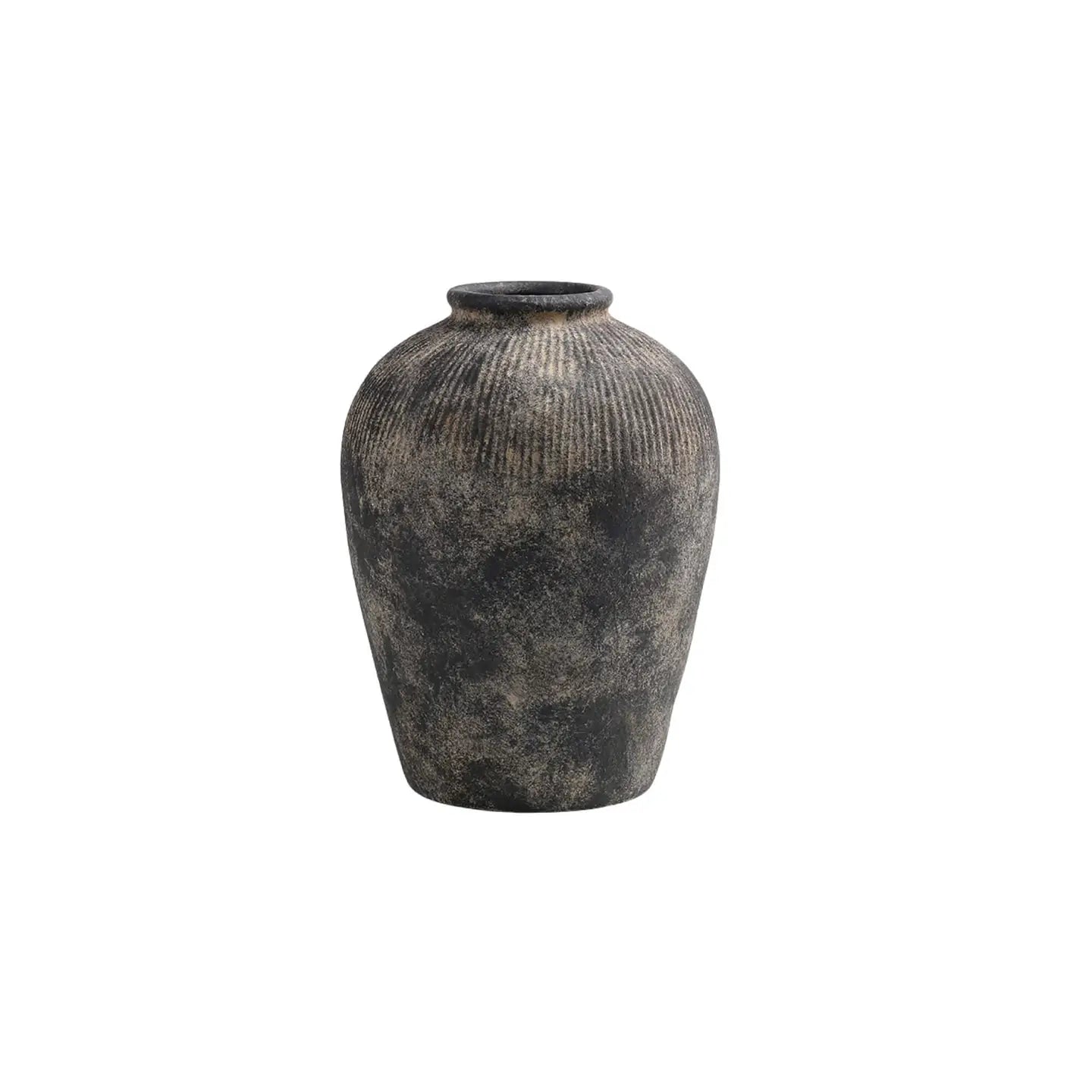 Black Terracotta Vase -Small