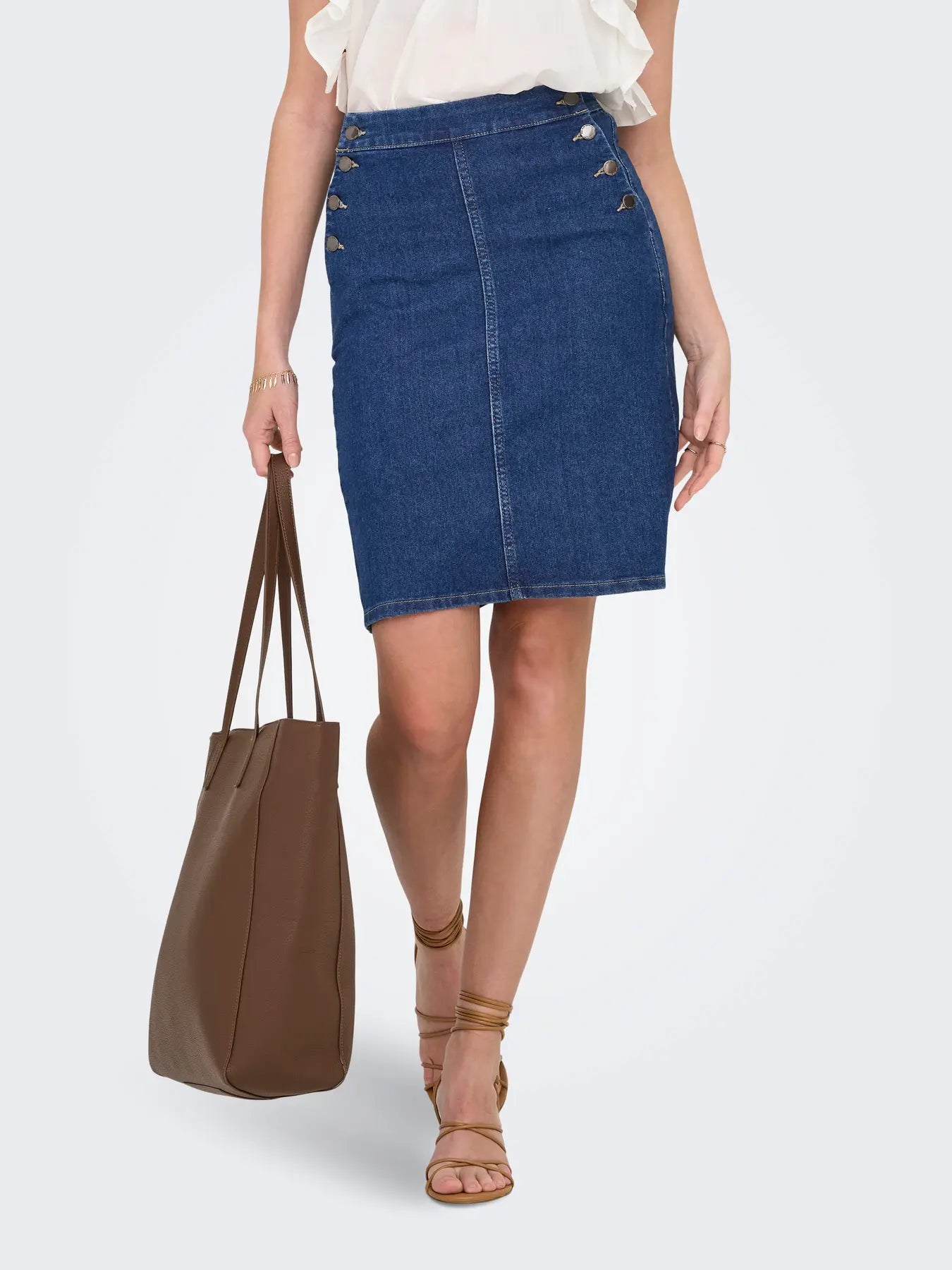Hush Button Skirt