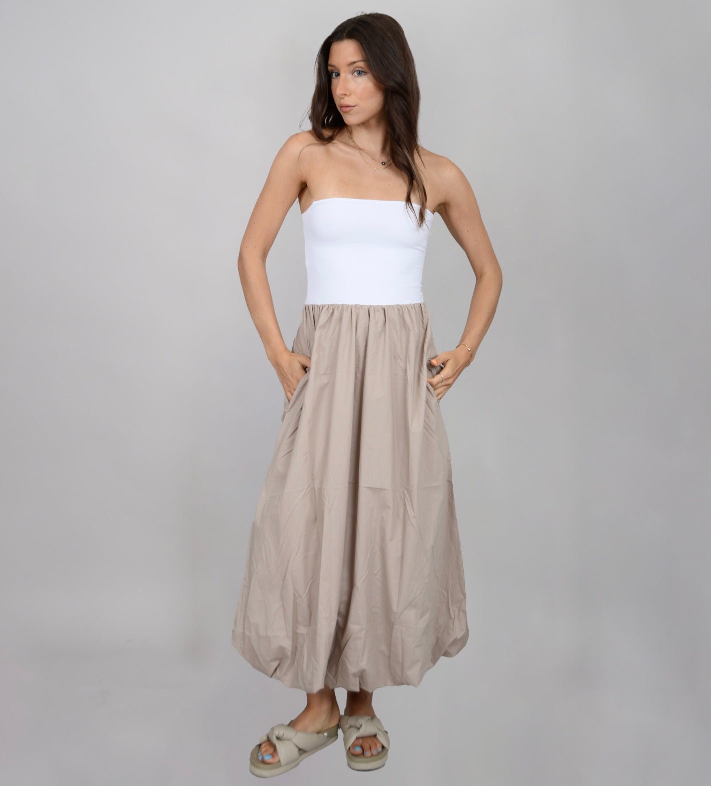 Mabelle Strapless Balloon Dress(FINAL SALE)