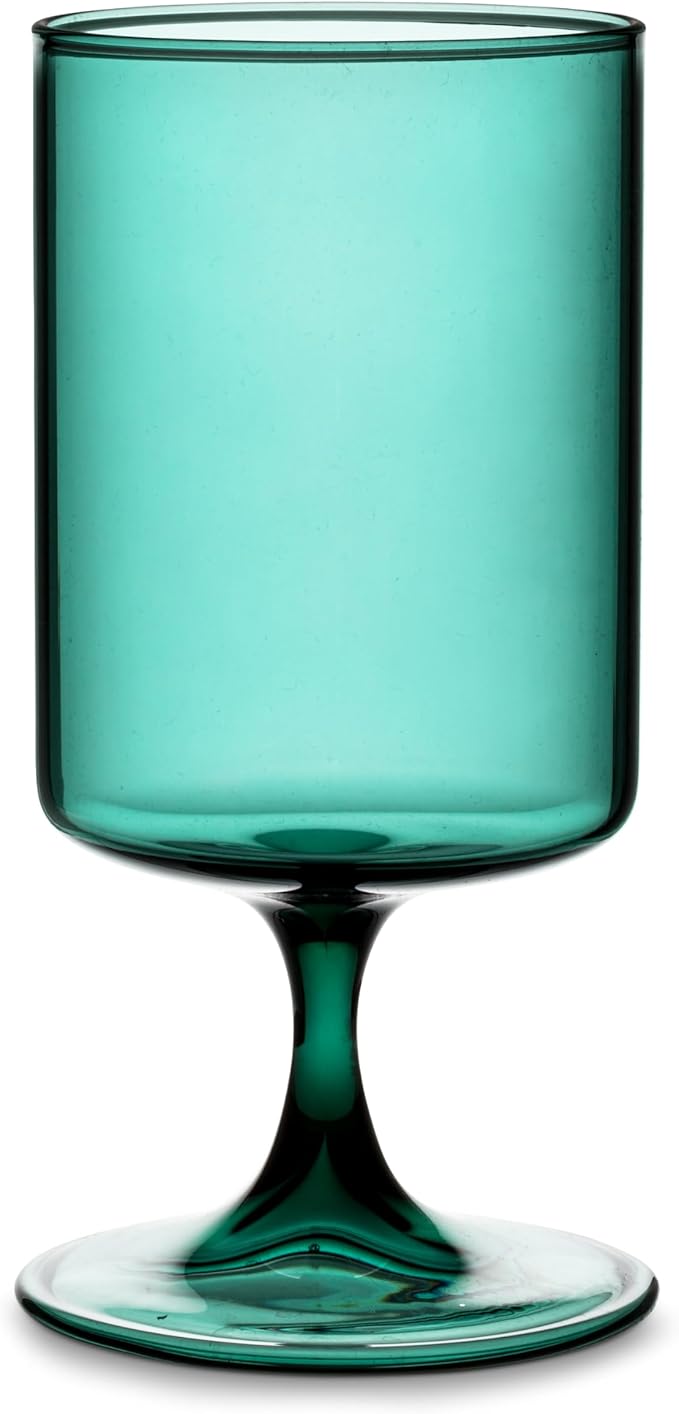Short Stem All Purpose Glass-Green