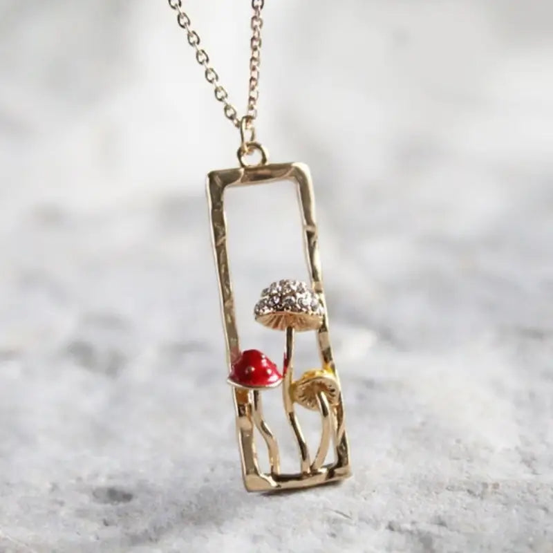 Botanic Mushroom Necklace