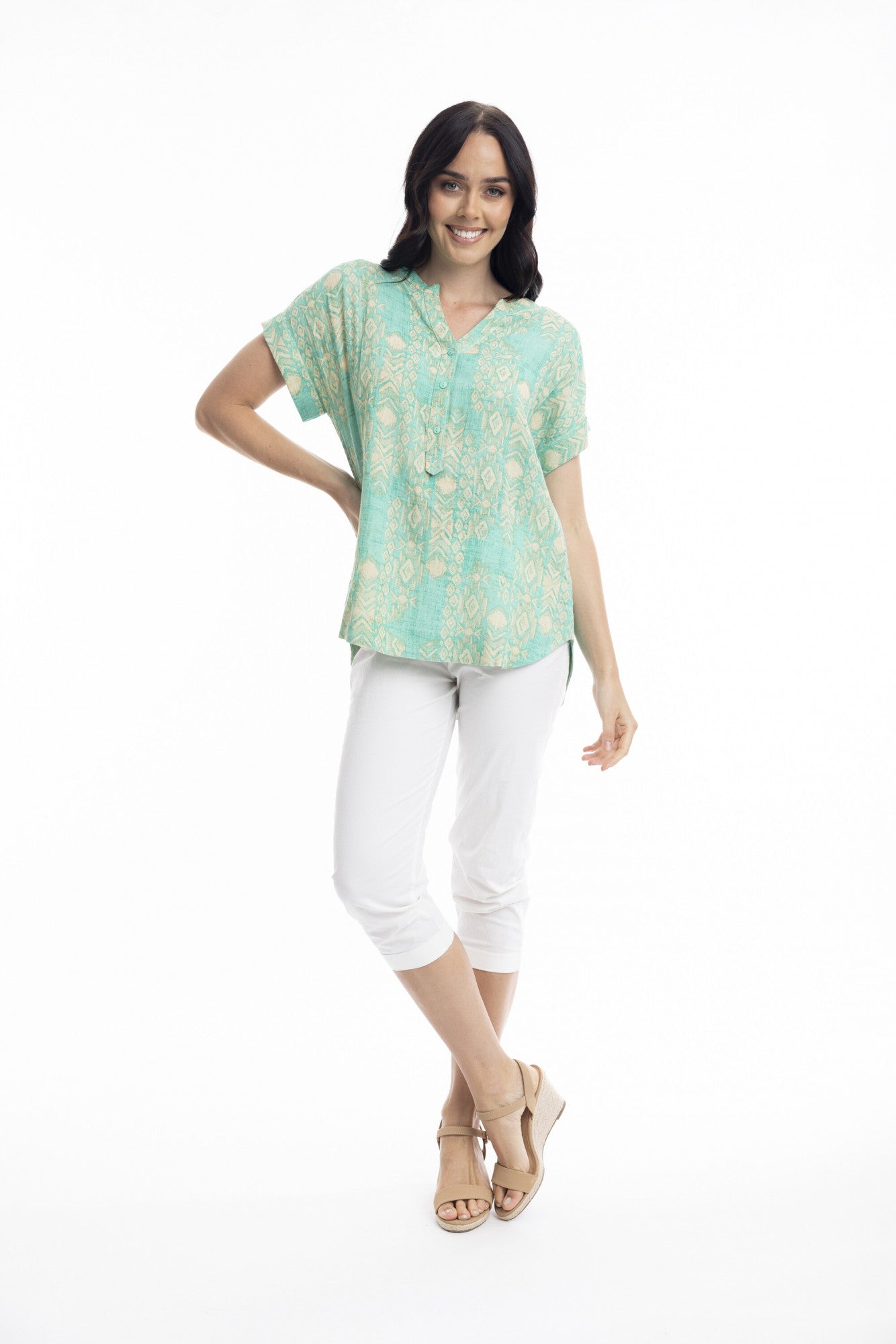 Hanalei Cuff Sleeve Top
