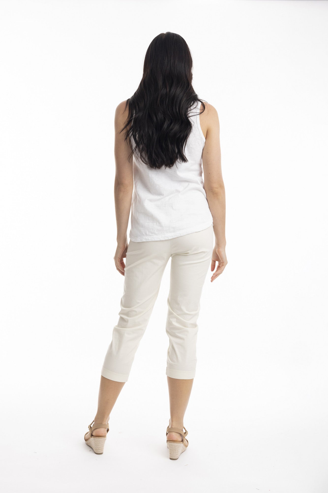 Bangalene Capri Pants-Beige