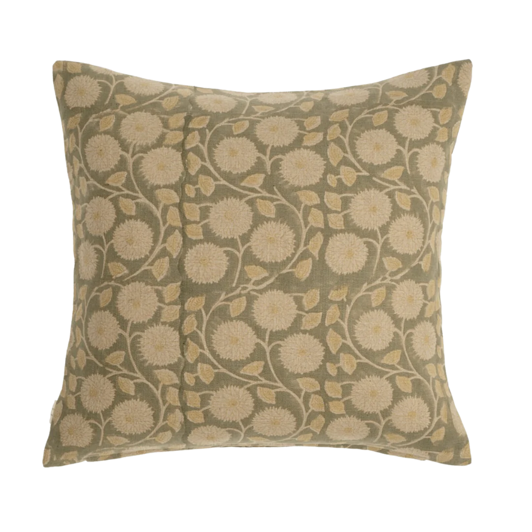 Marigold Block Print Pillow