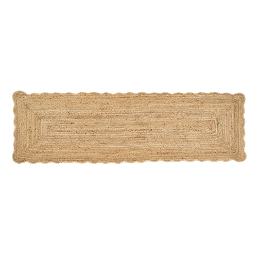 Scalloped Jute Rug