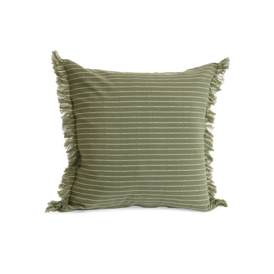 Green Thin Stripe Cushion(FINAL SALE)