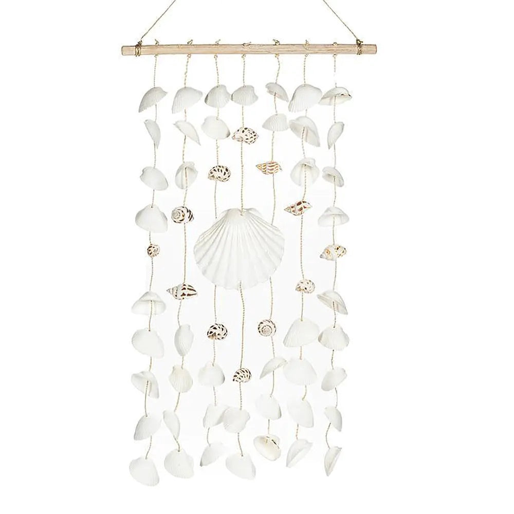 7 Strand Shell Chime with Scallop Shell Centre