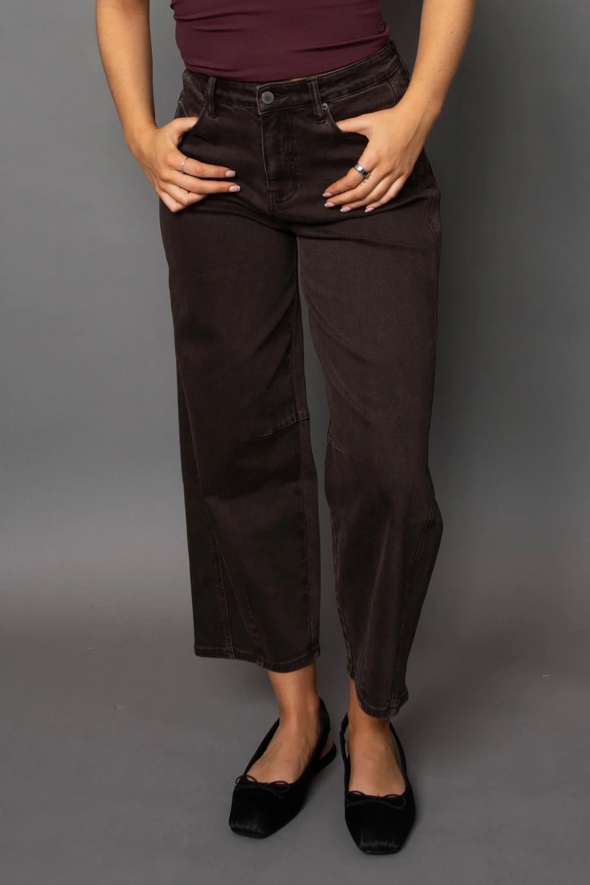 Barni Barrel Jean-Java Brown