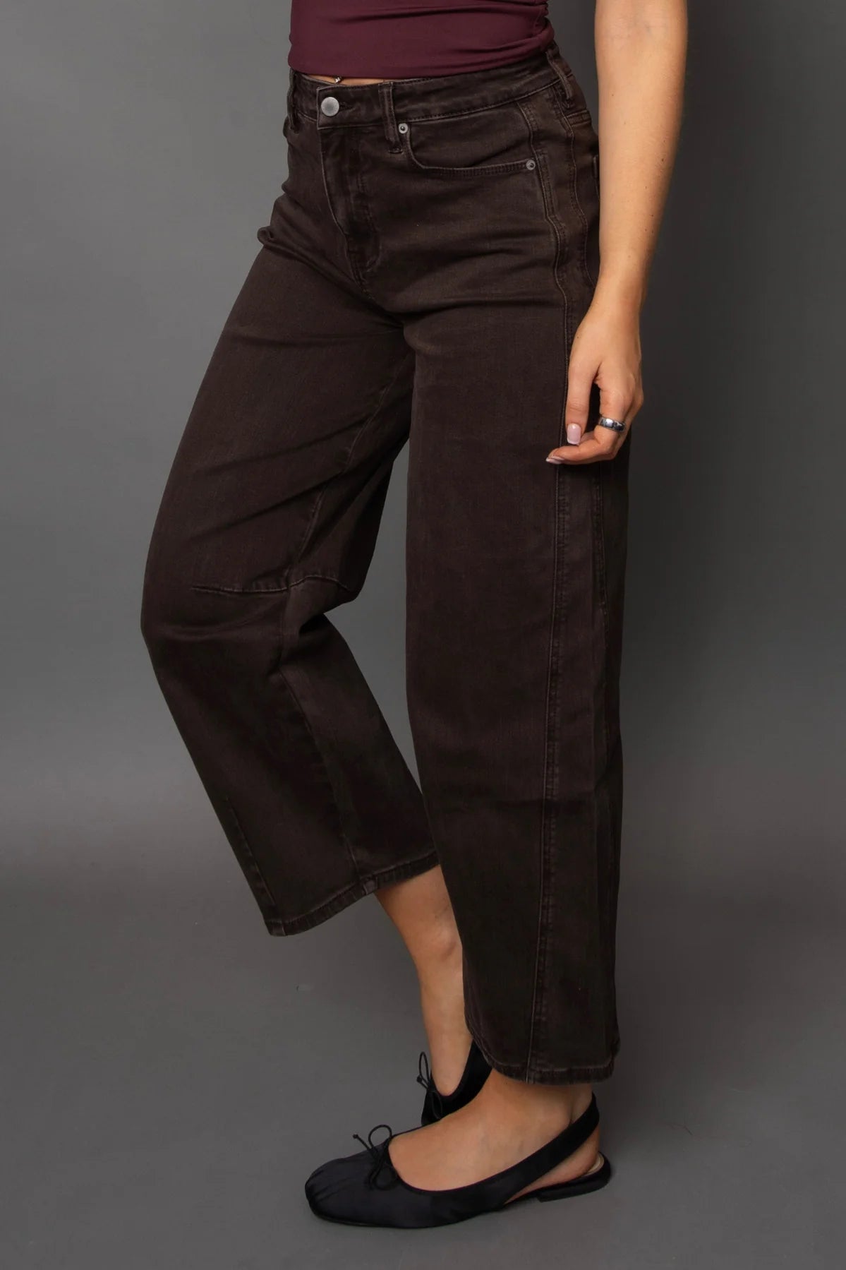Barni Barrel Jean-Java Brown