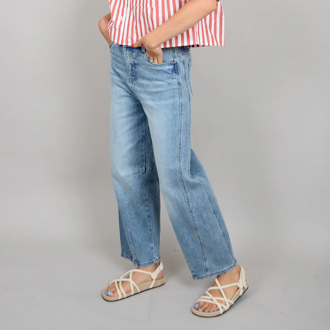 Barni Barrel Jeans-Light Wash