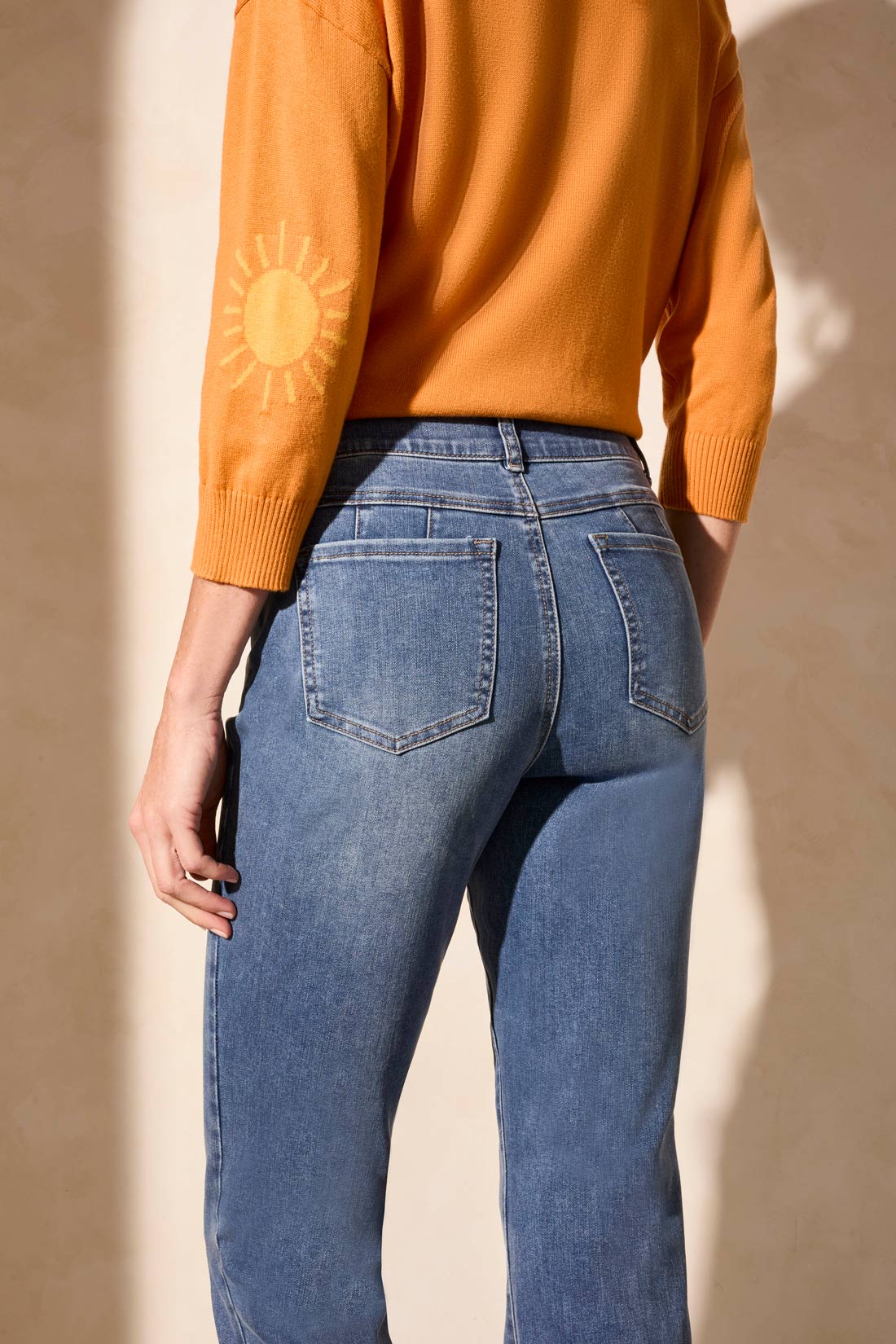 SOPHIA CURVY FIT STRAIGHT LEG JEANS-DK VINTAGE