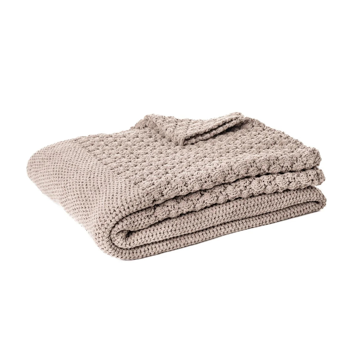 BASKET CHENILLE THROW-BROWN