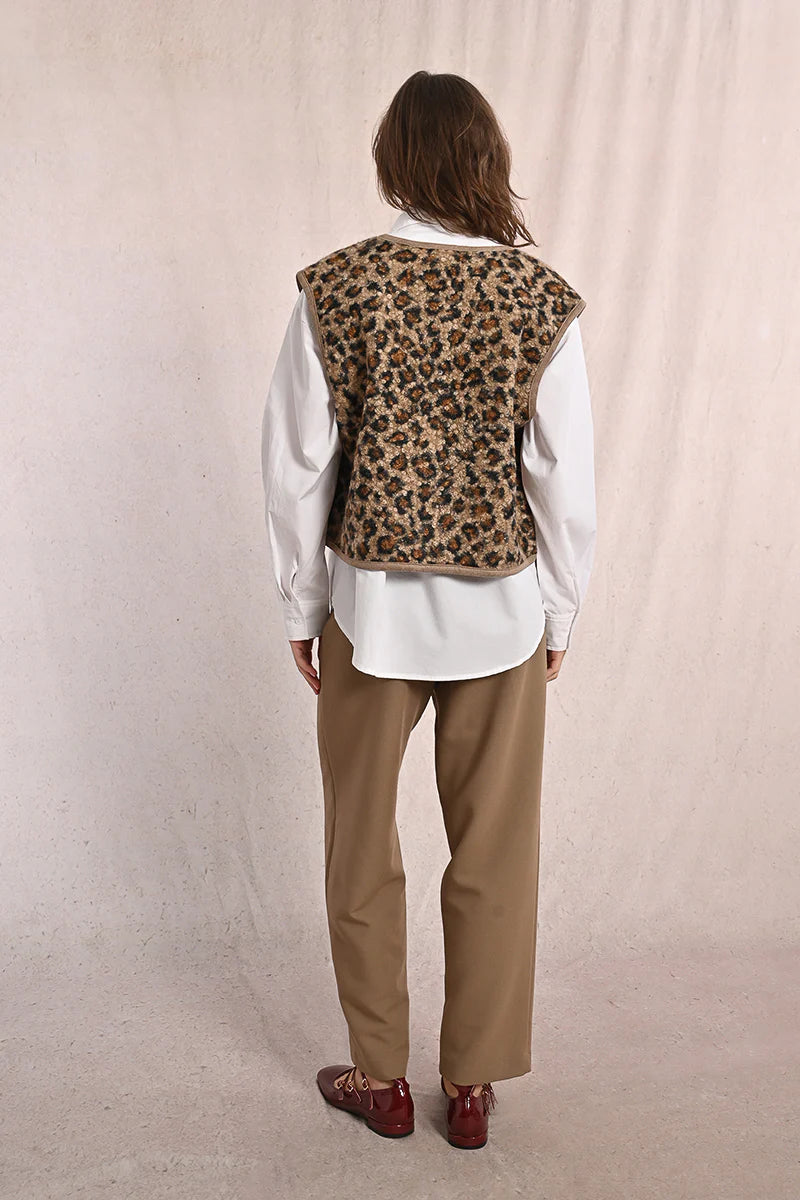 LADIES WOVEN SLEEVELESS VEST